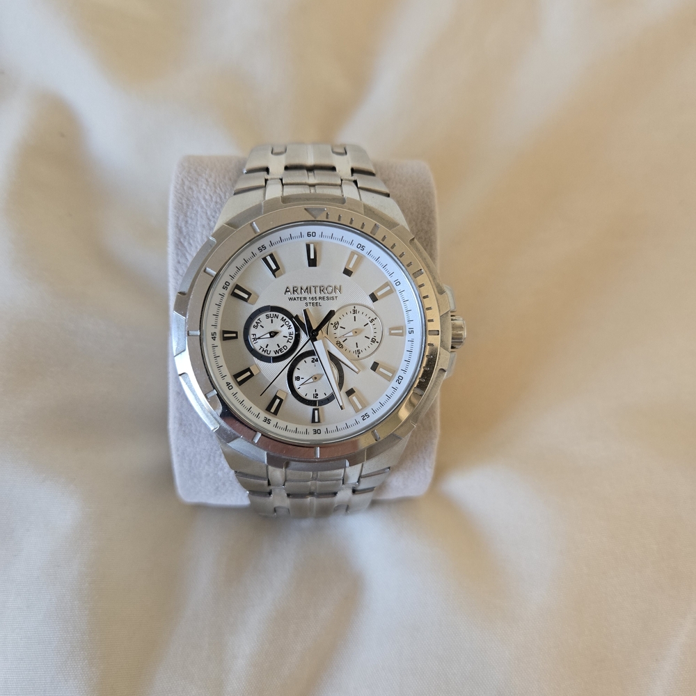 Armitron Silver Chronograph Watch